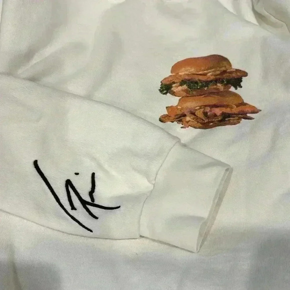 RARE T-PAIN X PANERA BREAD exclusive merch drop white crewneck sweater L - Picture 6 of 8